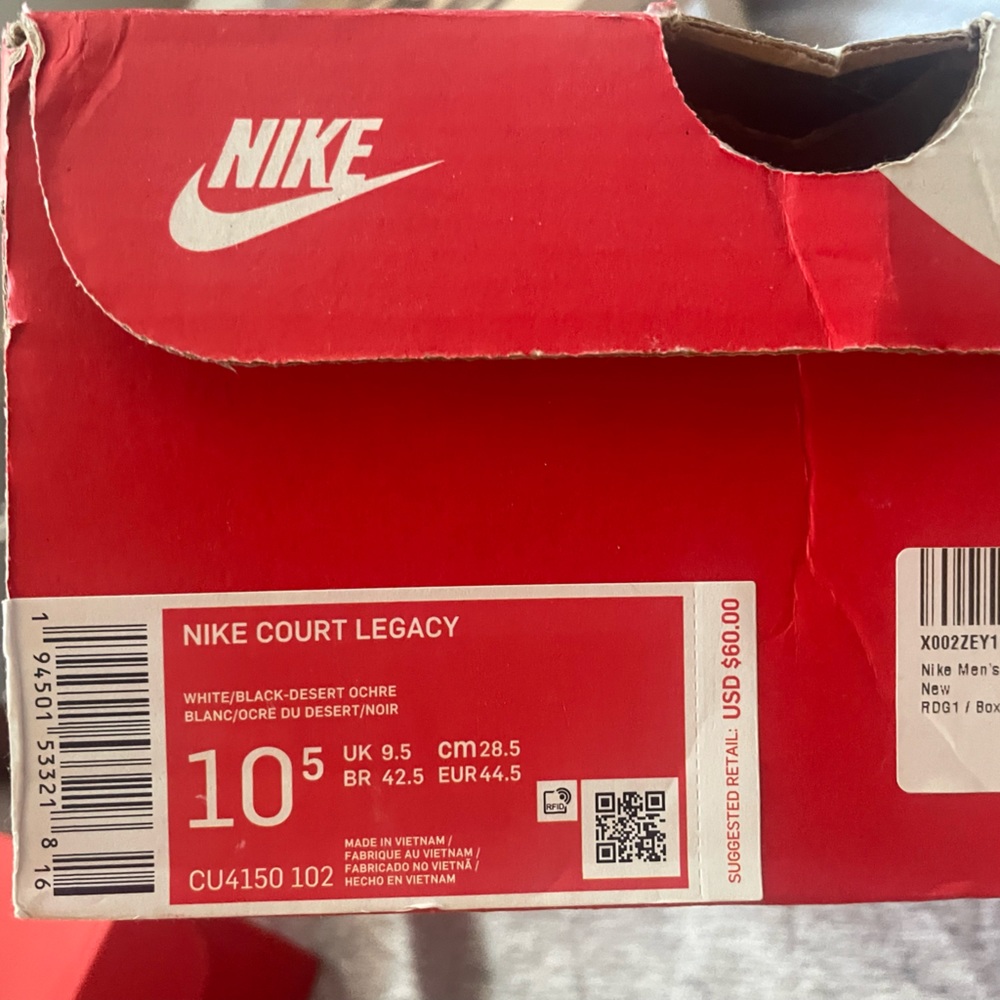 Nike court legacy size 10.5 used
